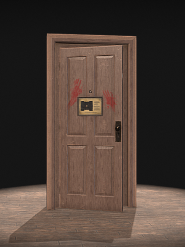 Classic wooden Door 3d