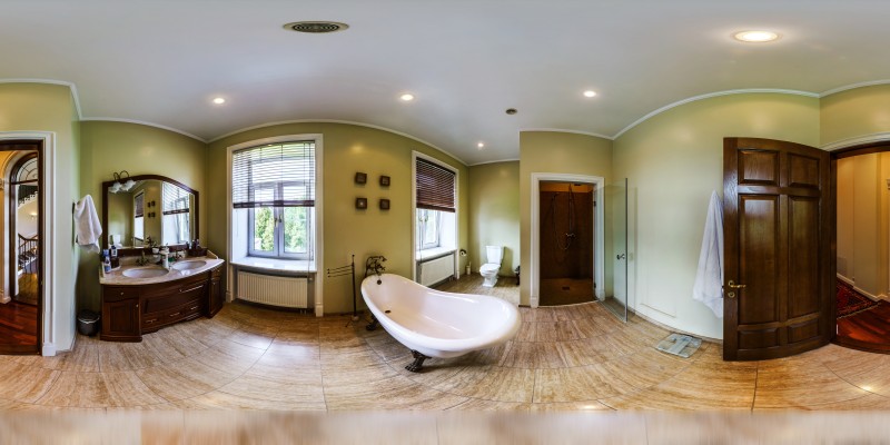 Modern Bathroom with Bathtub
